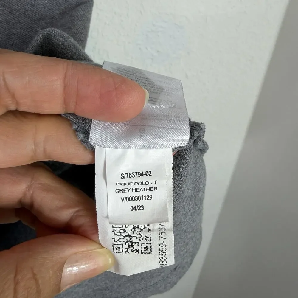 Banana Republic Outlet Pique Gray Polo Shirt Men’s Size L, Made in India, Cotton